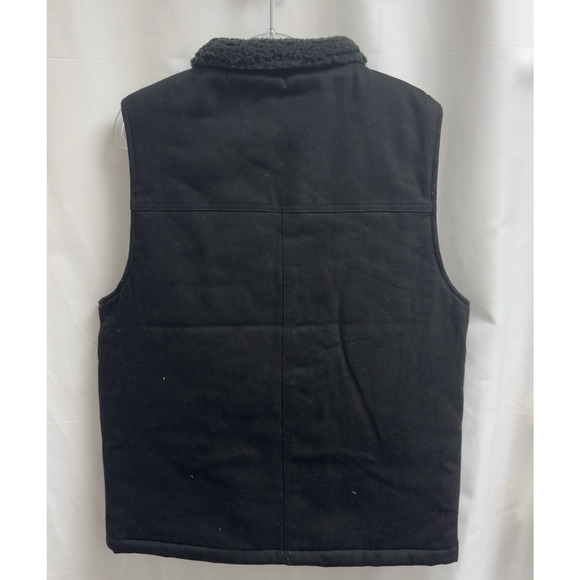 WP WEATHERPROOF Men's Workwear Vest Size Small Black Full Zip Quilted Sherpa - Picture 2 of 8